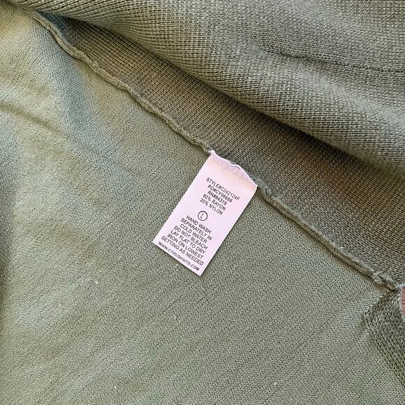 Cyrus Women’s Green Open Front Cardigan Sz L - Picture 5 of 7